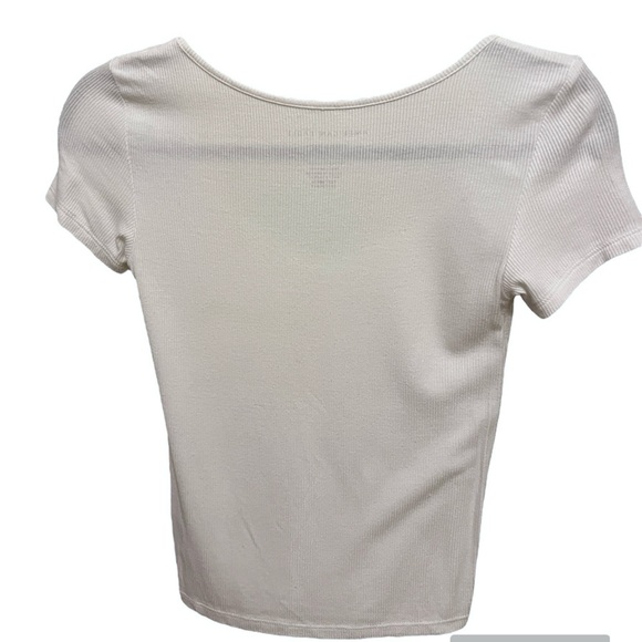 AMERICAN EAGLE basic white crop top - Picture 2 of 2